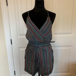 Striped romper